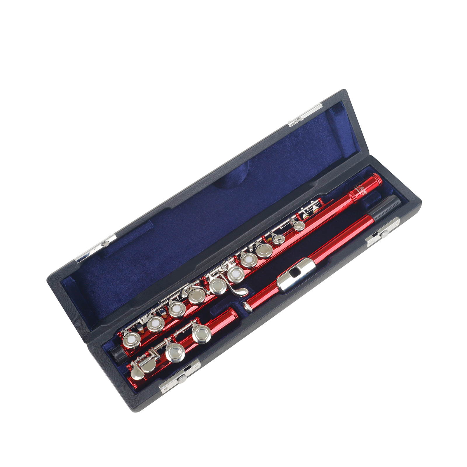 16 Hole 17 Hole Flute Case Leather Carrying Bag Lightweight Adjustable Shoulder Strap Carry Handle for Concert Flute