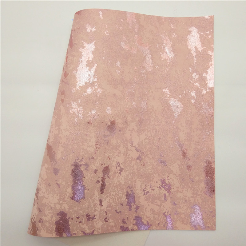 Description Picture 5 of itemPink Glitter leather Leopard Pattern Velvet Fabric Metallic Synthetic Leather Vinyl Sheets For Bows DIY 21x29CM Q416
