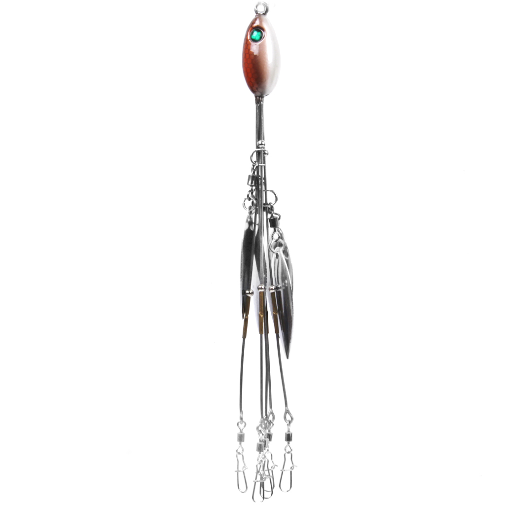 Durable Metal 5 Arms Fisihing Umbrella Rig Fishing Bass Bait Lure