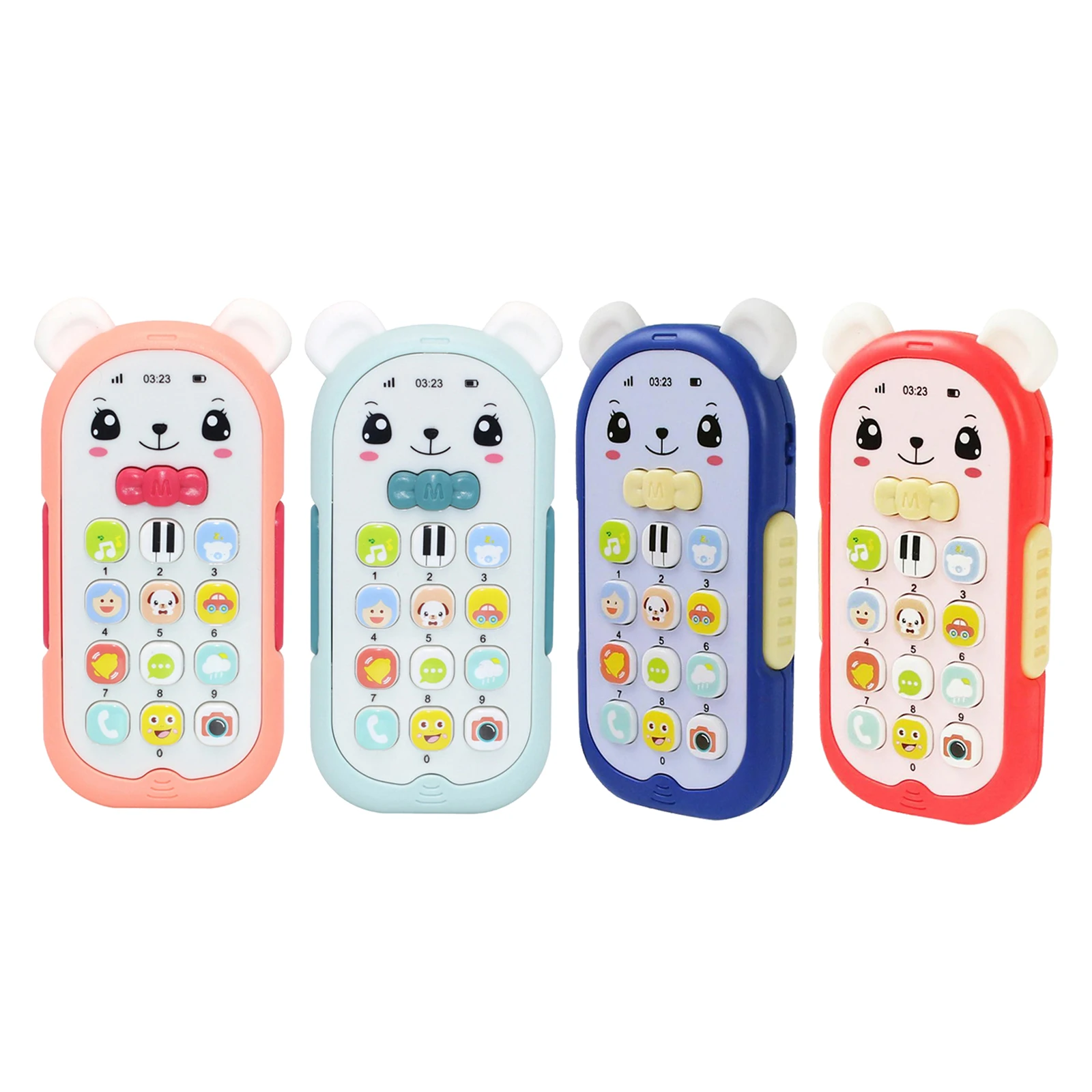 Baby Phone Toys Early Educational Mobile phone Toys Boys Girls Learning Gift Pretend for 1 2 Year Old with Sound and Music