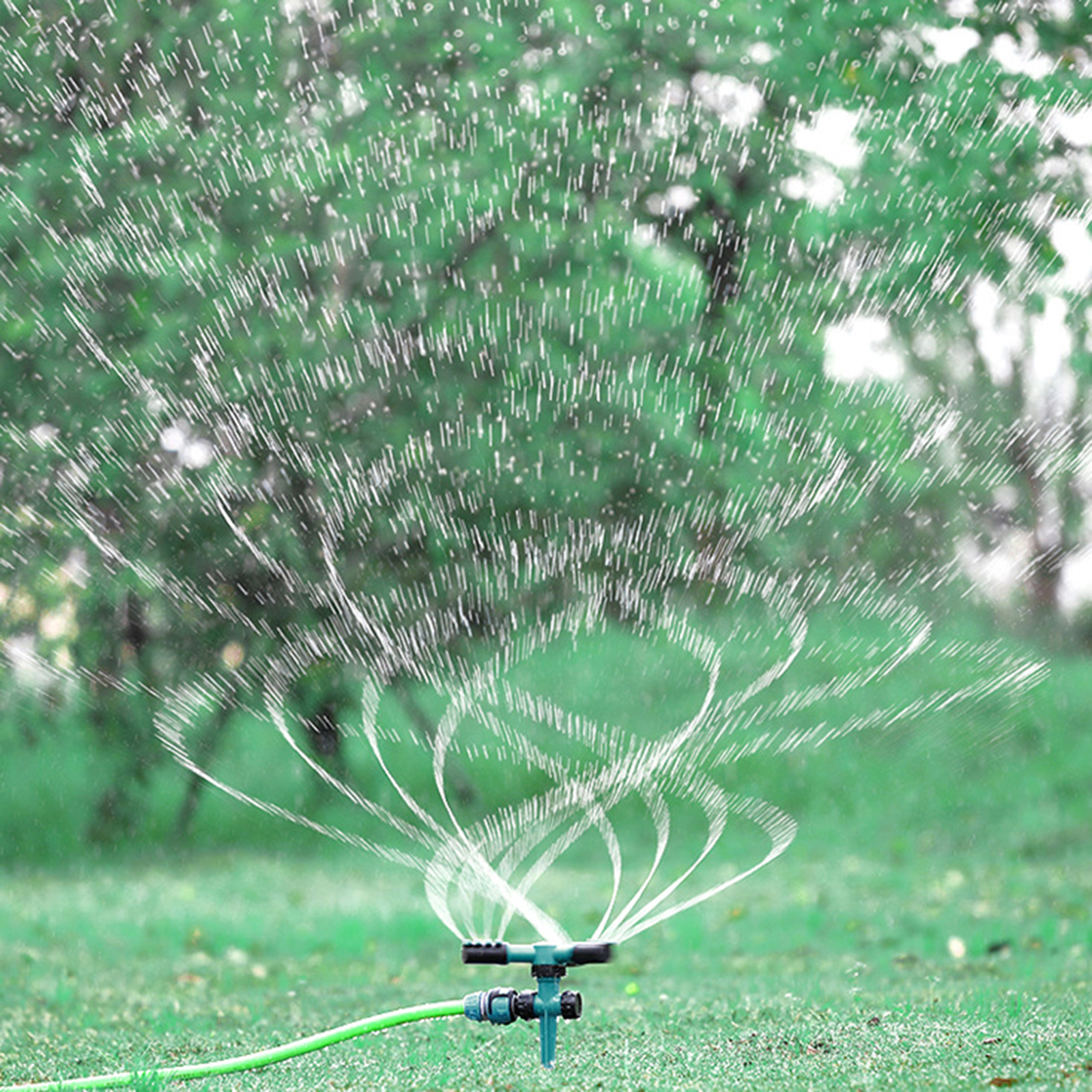 Garden Sprinkler Automatic Sprinklers 360 Degree Rotated Sprayer Covering Large Area Kids Play Fun
