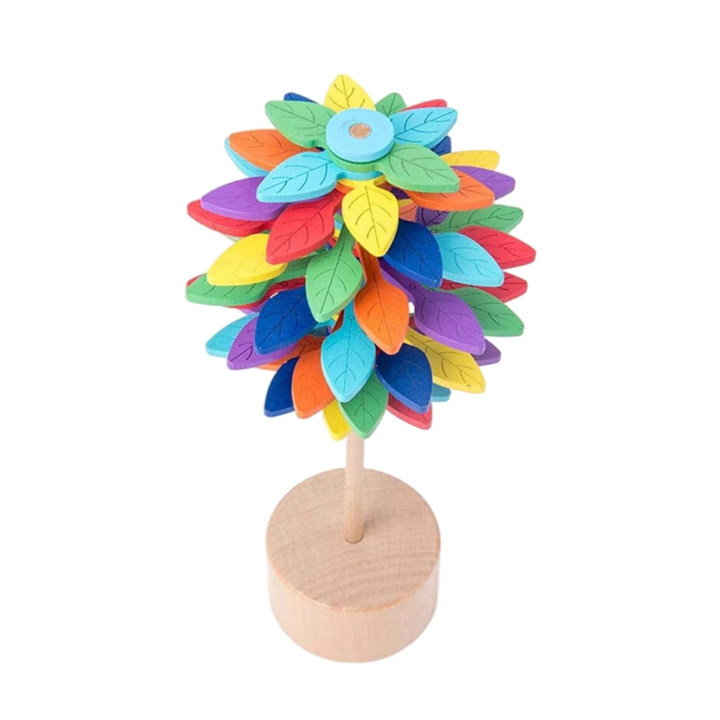Wooden Spiral Lollipop Stress Relief Sensory Hand Toys Home  for Kids Adults