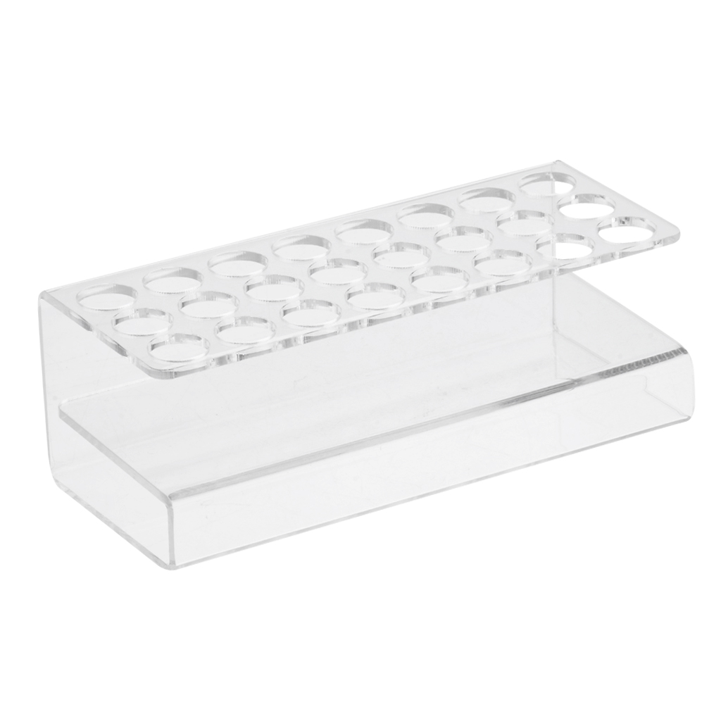 24 Slots Acrylic Lipstick Display Stand Cosmetic Organizer Makeup Pens Rack