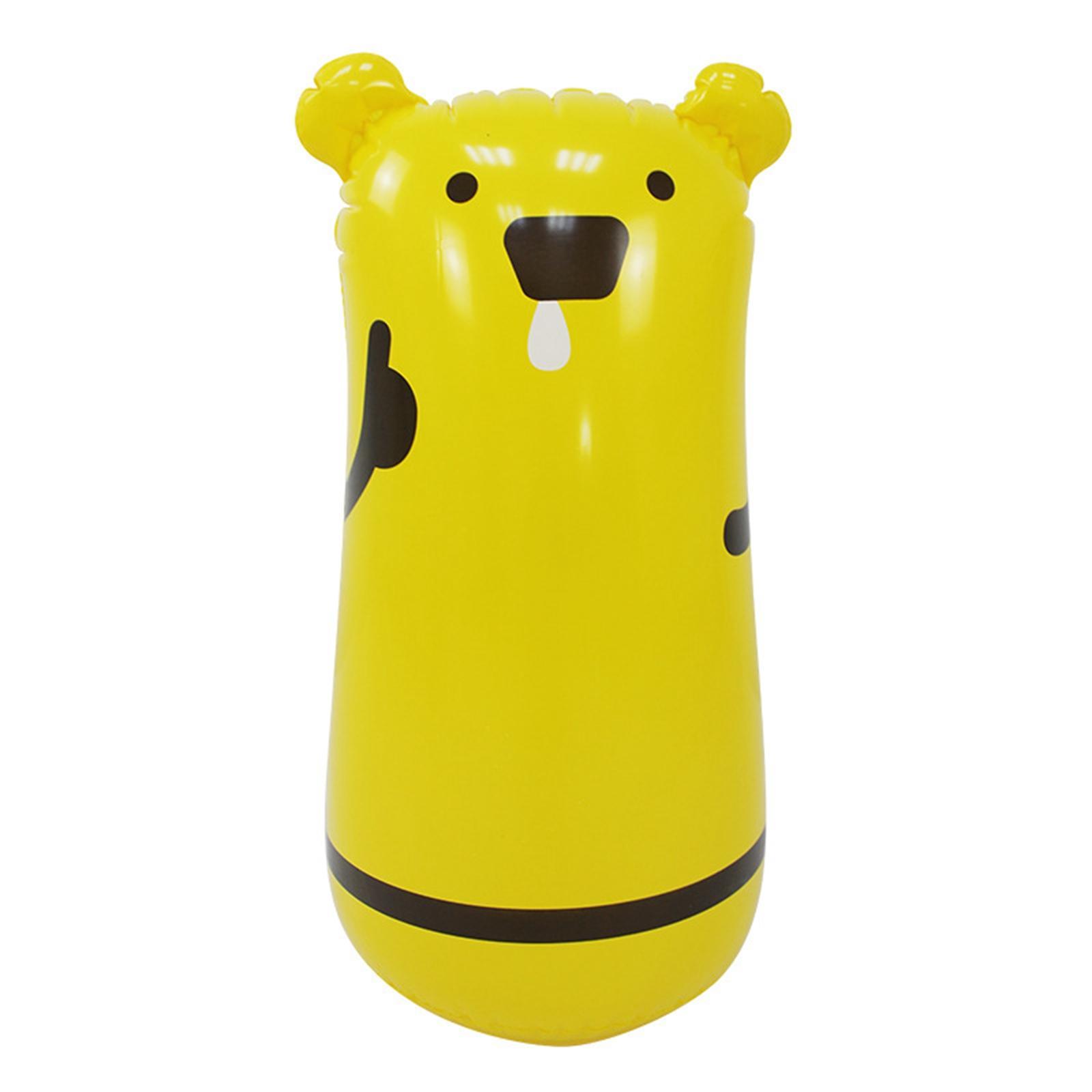 Cartoon Bear Inflatable Kids Exercise Free-Standing Gym Training Sandbag Home Gym Fitness Boxing