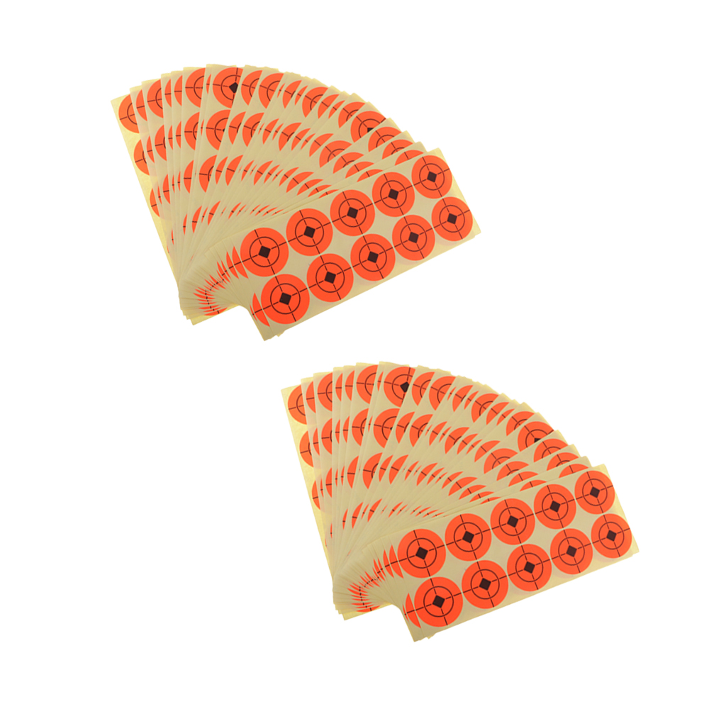 500pcs Targets Florescent Paper Target Hunting Bow Arrow Range