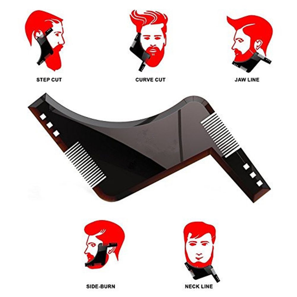 Best of Hot 1PCS High Quality Beard Shaping Styling Template PLUS Beard Comb All-In-One Tool ABS Comb For Hair Beard Trim Template Reviews & Tips