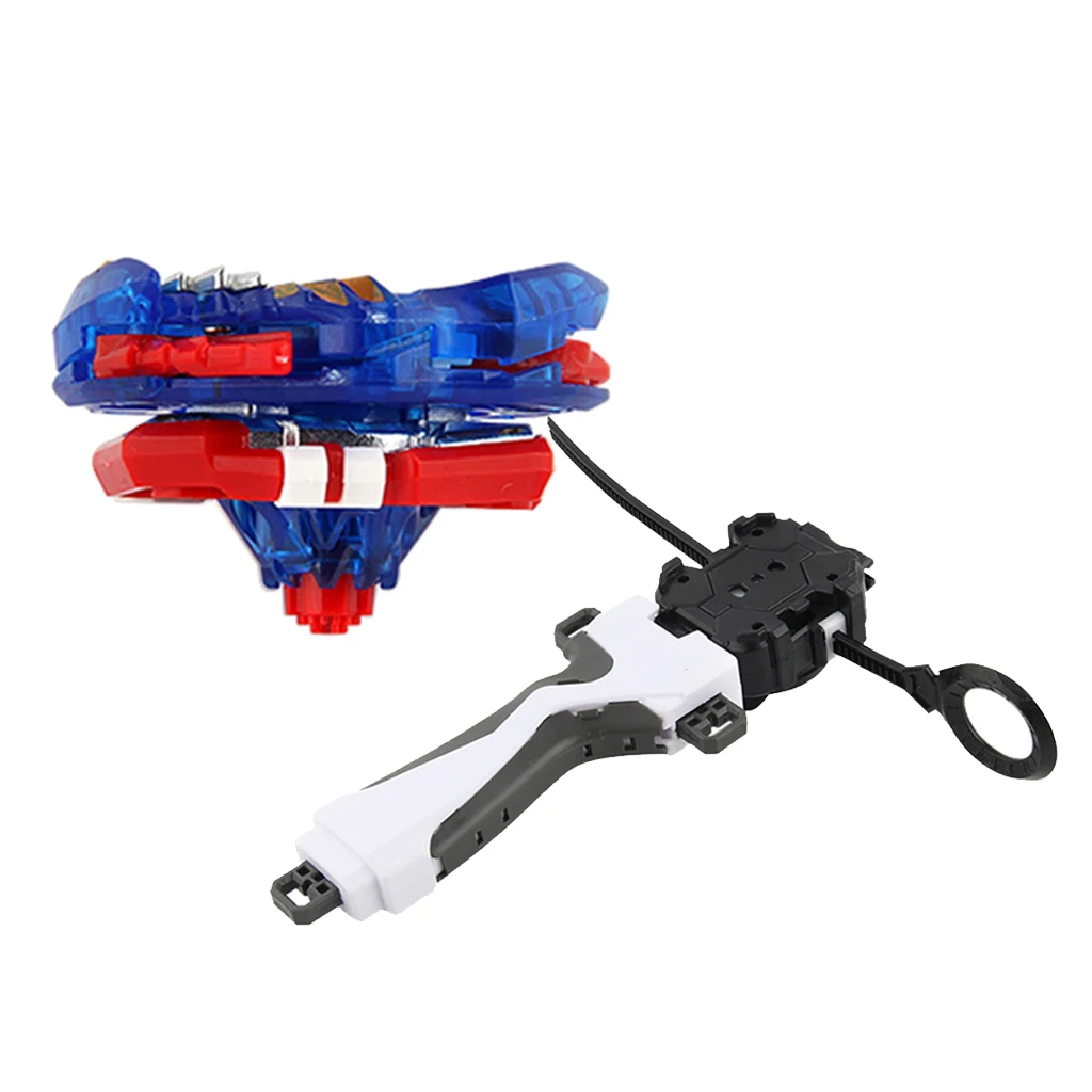 Alloy Burst Fusion Spinning Top Toy with Launcher Starter Grip B-127 Playset