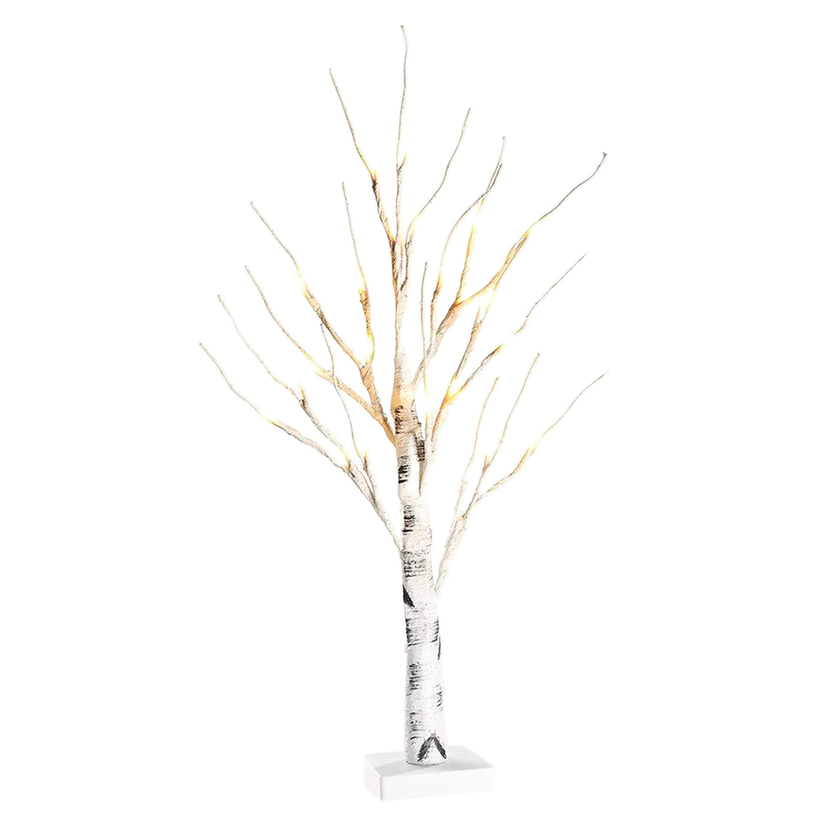 24x LED Birch Tree Light Night Light for Tabletop Outdoor Christmas Party Jewelry Holder Decoration Battery Powered