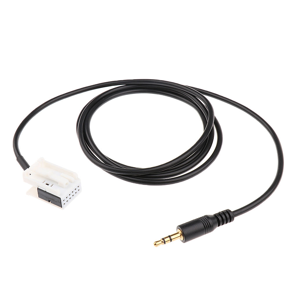 Car Aux Cable 3.5mm MP3 Audio 12-Pin Stereo Input Adapter For Peugeot 307 308 408 407 507 Sega  Citroen C5 C4 RD4 Etc
