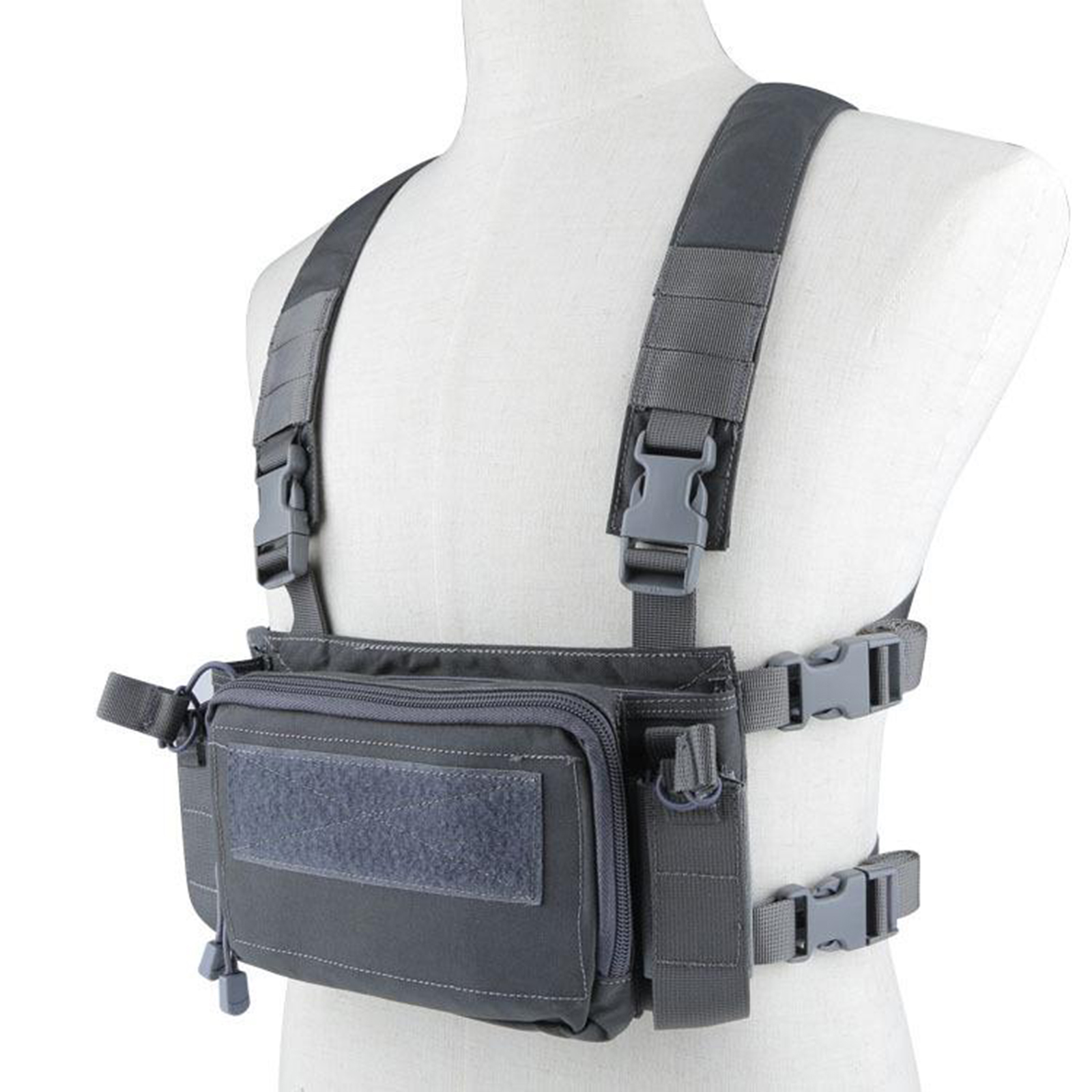 Tactical Vest with Pouch Molle Chest Rig Gear Paintball Plate Carrier