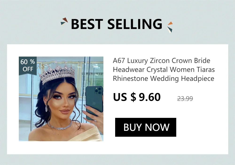 A213 Luxury Wedding Tiaras and Crowns Rhinestone Hair Accessories Bride Hair Jewelry Crystal Party Headwear Bridal Headband