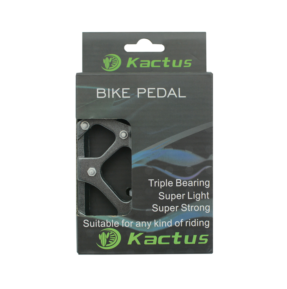 KACTUS Ultralight Titanium Axle MTB Road Bike Pedals Magnesium Alloy Body BMX Anti Skid XC DH 18T Cycling Part MTB Accessories