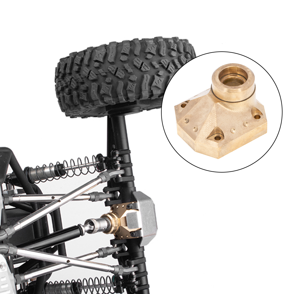 Brass Front Rear Axle Counterweight Diff Cover for Axial Capra AXI03004 Portal Axle 1/10 RC Truck Car DIY Hobby Vehicle Parts