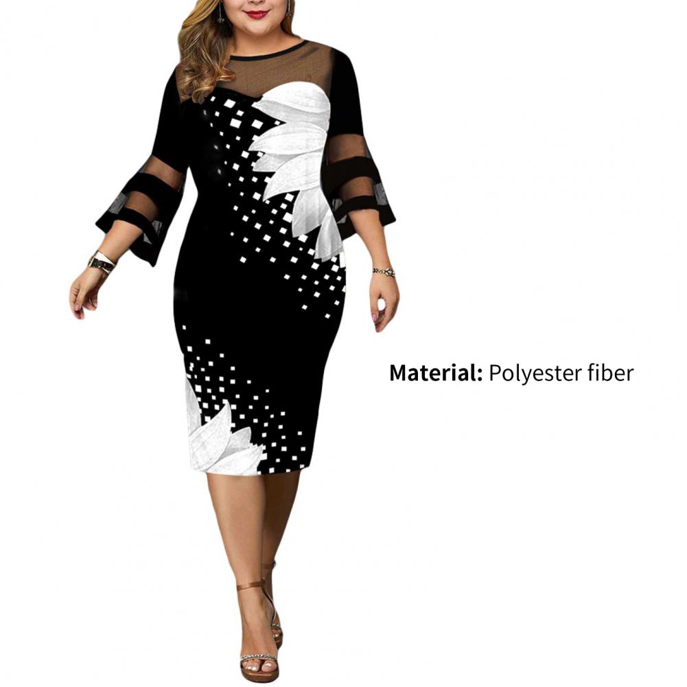 manga alargamento elegante meados de bezerro bodycon