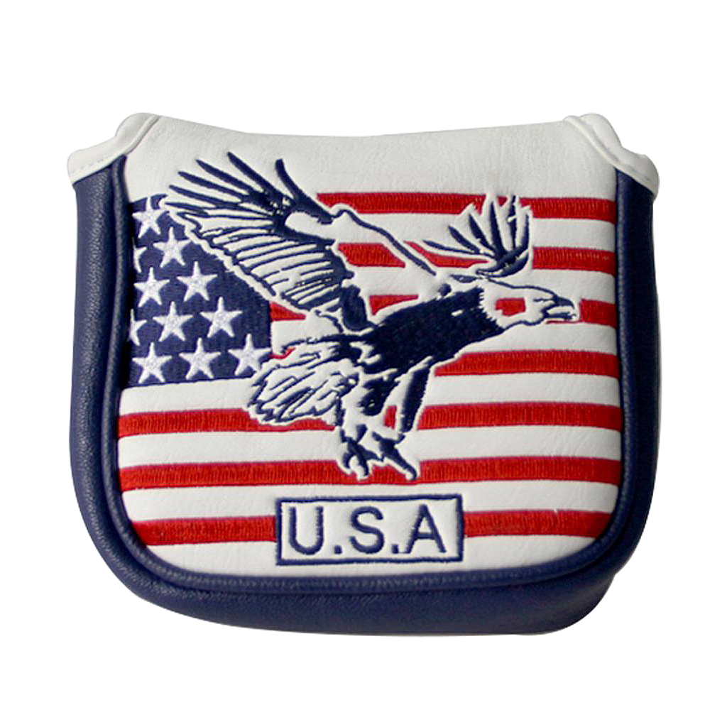 Durable Golf Club Head Cover Square Magnetic Center Putter Headcover Guard