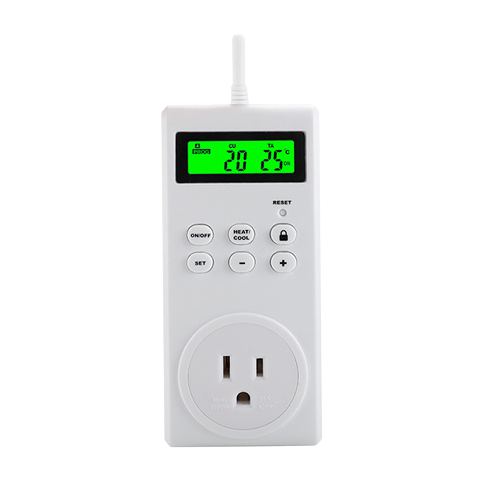 Wireless Socket Digital Thermostat Temperature Controller Temperature Meter US Plug 120V Plug Temperature