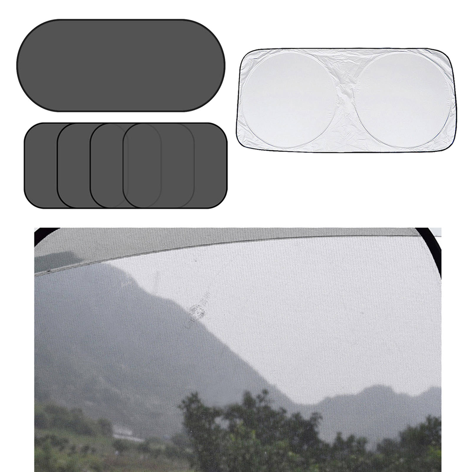 Car Sunshade Foldable Durable Protection Keeps Cool Sun Shield Fit for Vehicle Truck