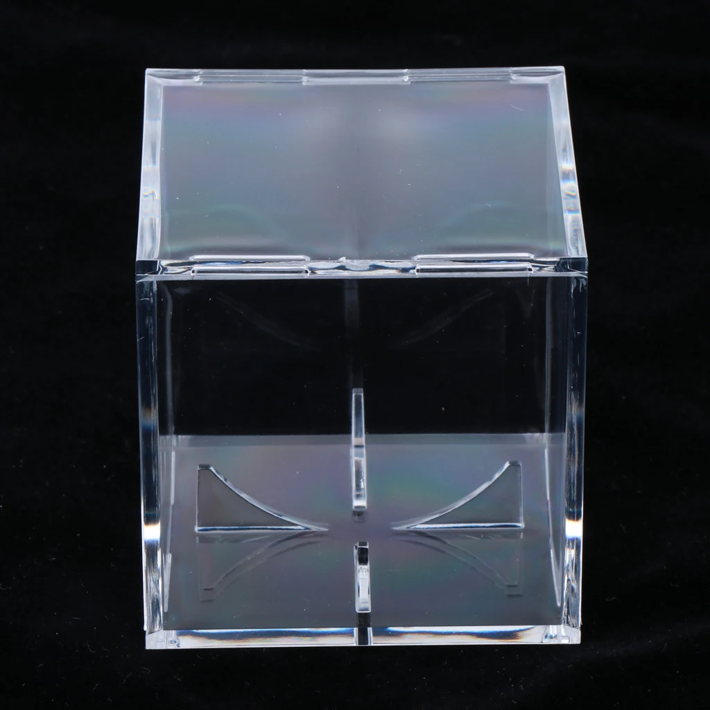 2 Pieces Clear Ball Case Baseball Sign Ball Display Show box