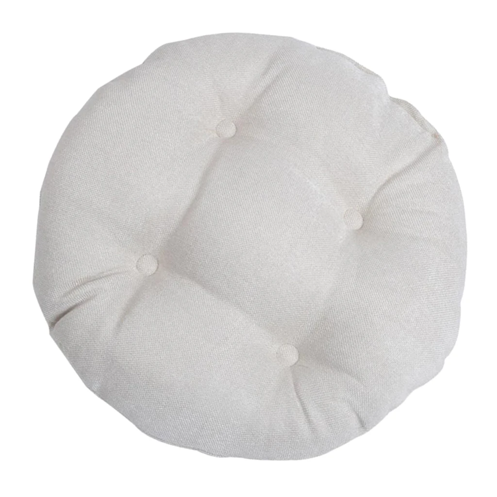 30x30cm Small Round Floor Pillow Cushion Polyester Pouf Seat Cushion Pad for Window Tatami Chair Seat Cushion Tatami Pad