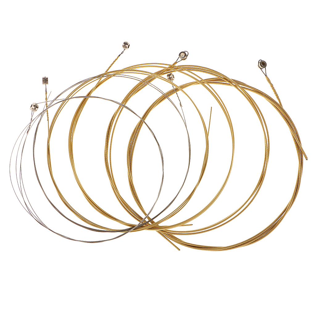 6pcs Golden E-B-D-G-A-E String For 38-41Inch Acoustic Guitar Accessory