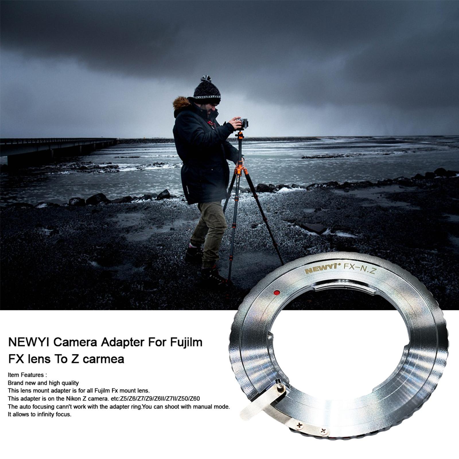 Len Adapter Ring Replacement Bayonet Mount Full Frame Lens Converter Compatible Easy Install Camera Adaptor FX-Nz for Fujilm FX