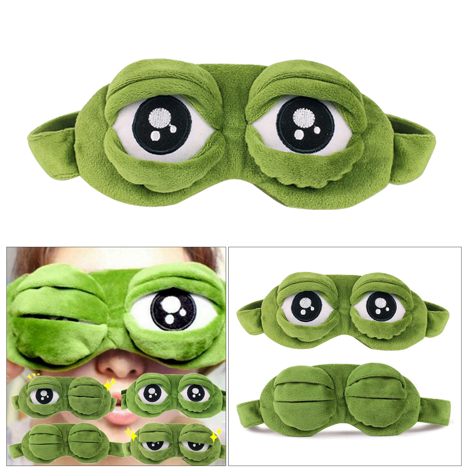 Soft Cotton Sleeping Mask Frog Blindfold Travel Sleep Eye Cover Girl Gift