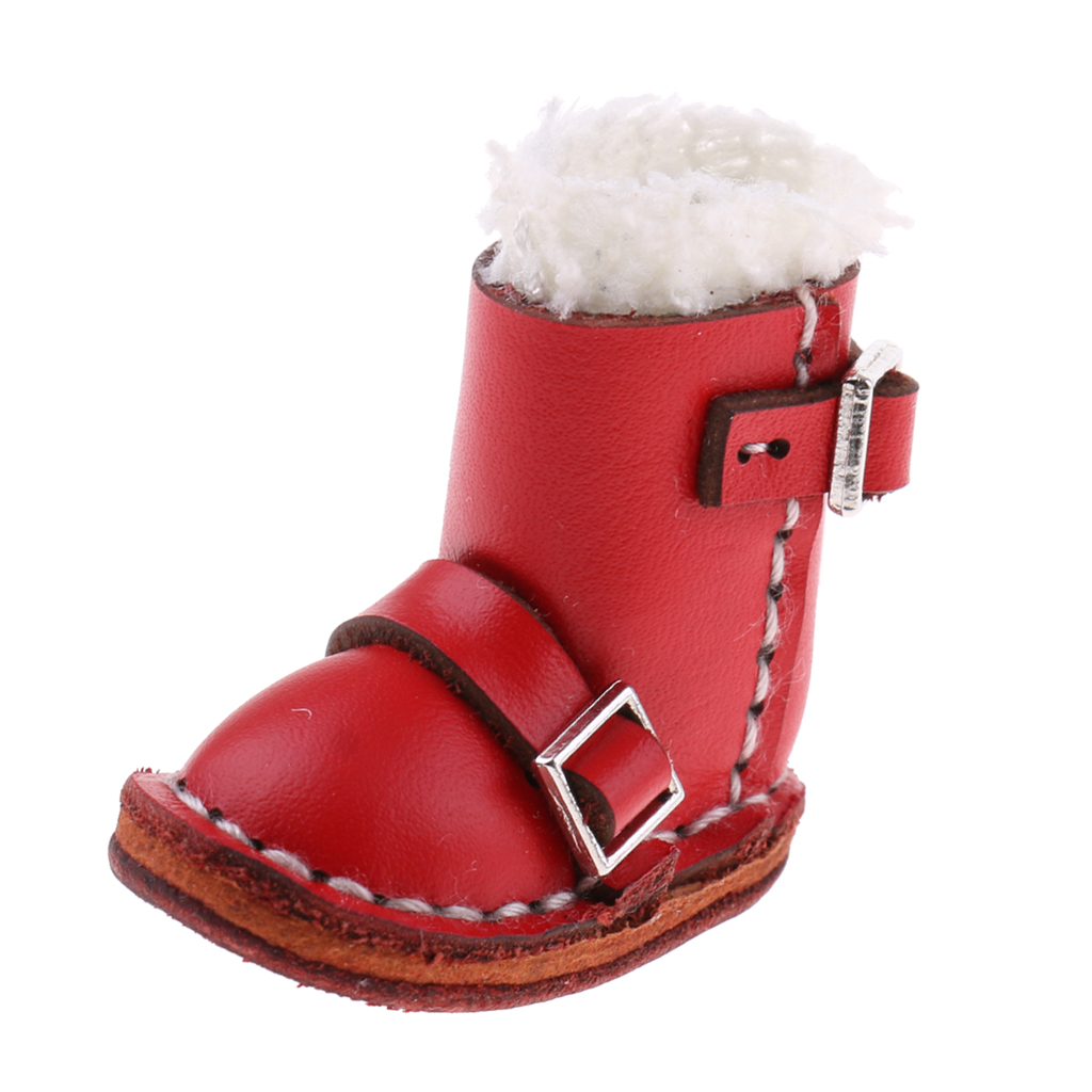 12 Inch Dolls Shoes Flat Buckle Boots For 12 '' Neo Blythe Pullip Doll