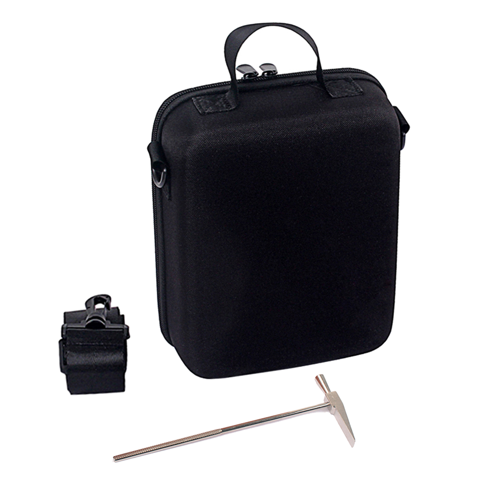 Portable 17 Keys Kalimba Storage Case with Tuning Hammer Waterproof Black
