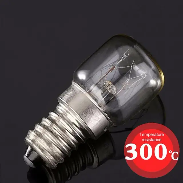 Ampoule à incandescence Lampe de four 300° E14 230V 125lm 25W 2200K  gradable 300°