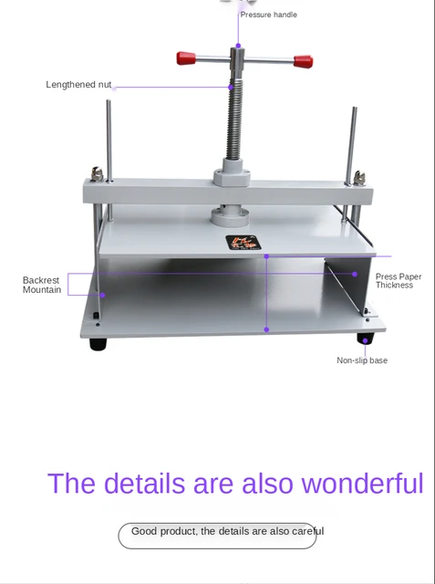A3 + Manual Manual Flattening Machine Paper Press Book Machine/  Bills/checks/brochures/nipping Machine - Machine Centre - AliExpress