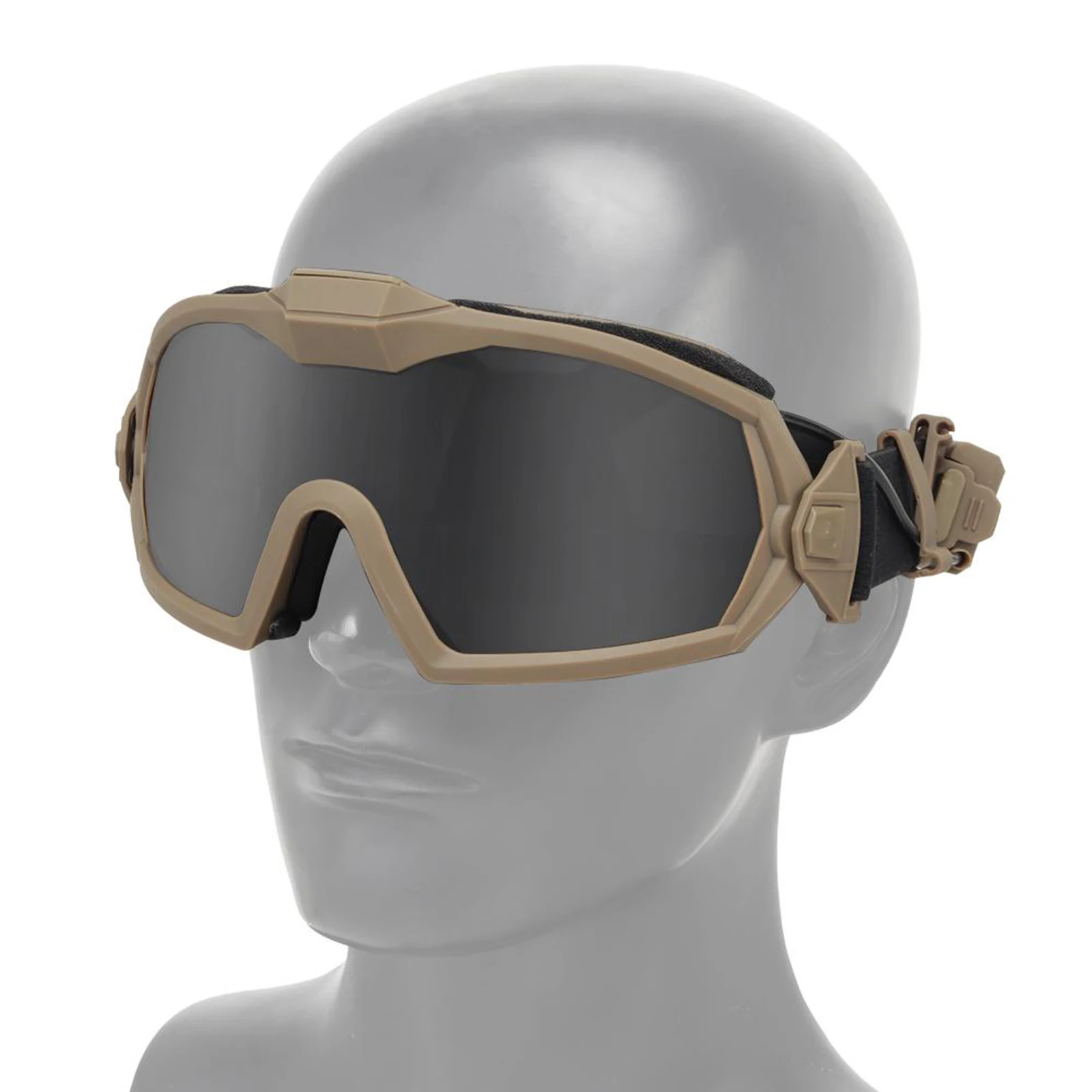 Anti-Fog Hunting Goggles with Fan, Racing Cycling Skiing Outdoor Glasses UV