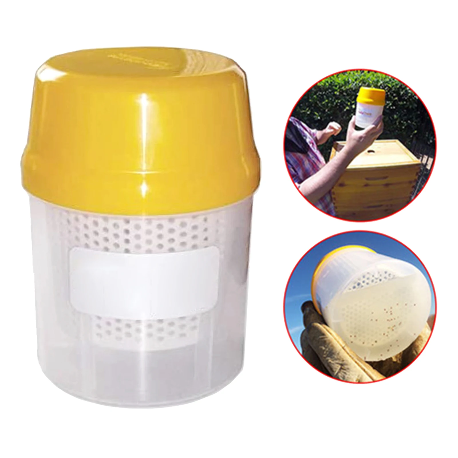 Plastic Varroa Shaker Counting Mite Killer Measuring Bottle for Beekeeper Beehive Bees Beekeeping Equipment Tool