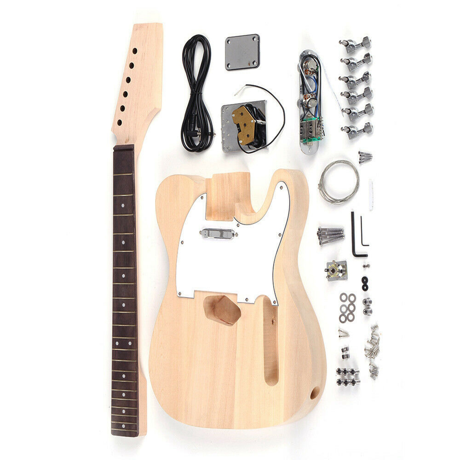 Wood Electric Guitar Kit with Rosewood Fingerboard, Accessory