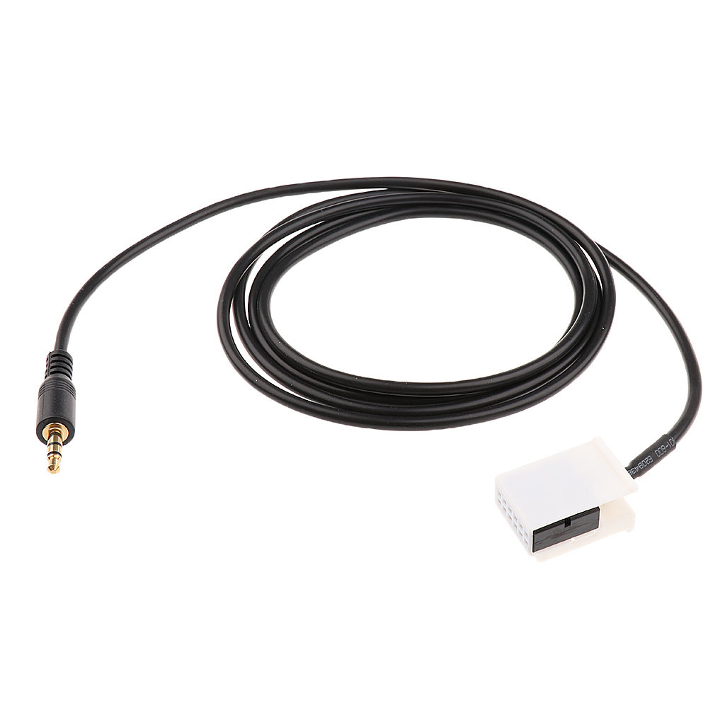 Car Aux Cable 3.5mm MP3 Audio 12-Pin Stereo Input Adapter For Peugeot 307 308 408 407 507 Sega  Citroen C5 C4 RD4 Etc