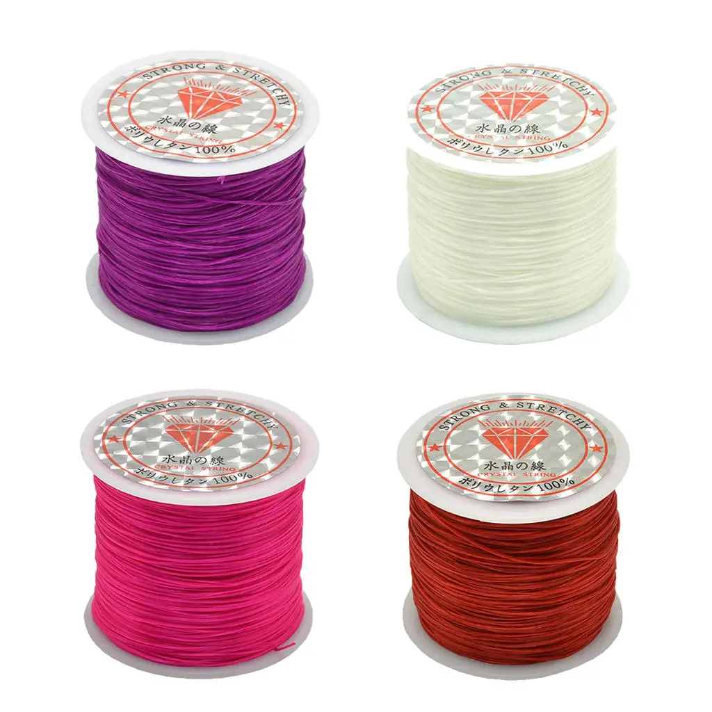 50m Elastic Stretchy Beading Thread Cord Bracelet String For Jewelry Making