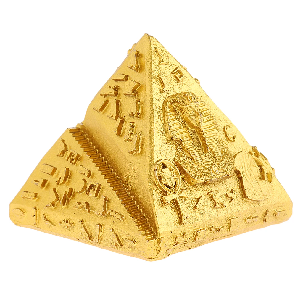 Famous Building Architecture Model Statue Egyptian Pyramids Resin Craft Kids Toy