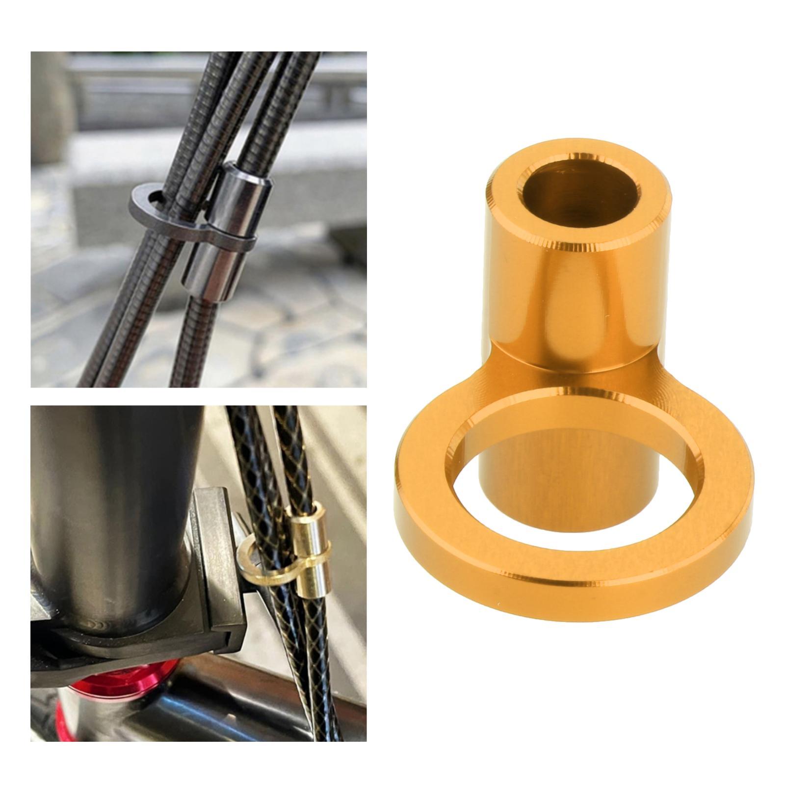 Durable Bike Brake Cable Buckle Guide Bicycle Tube Bike Frame Clamp Rose Red Bicycle Brake Cable Wire Clamps Oil Tube Parts