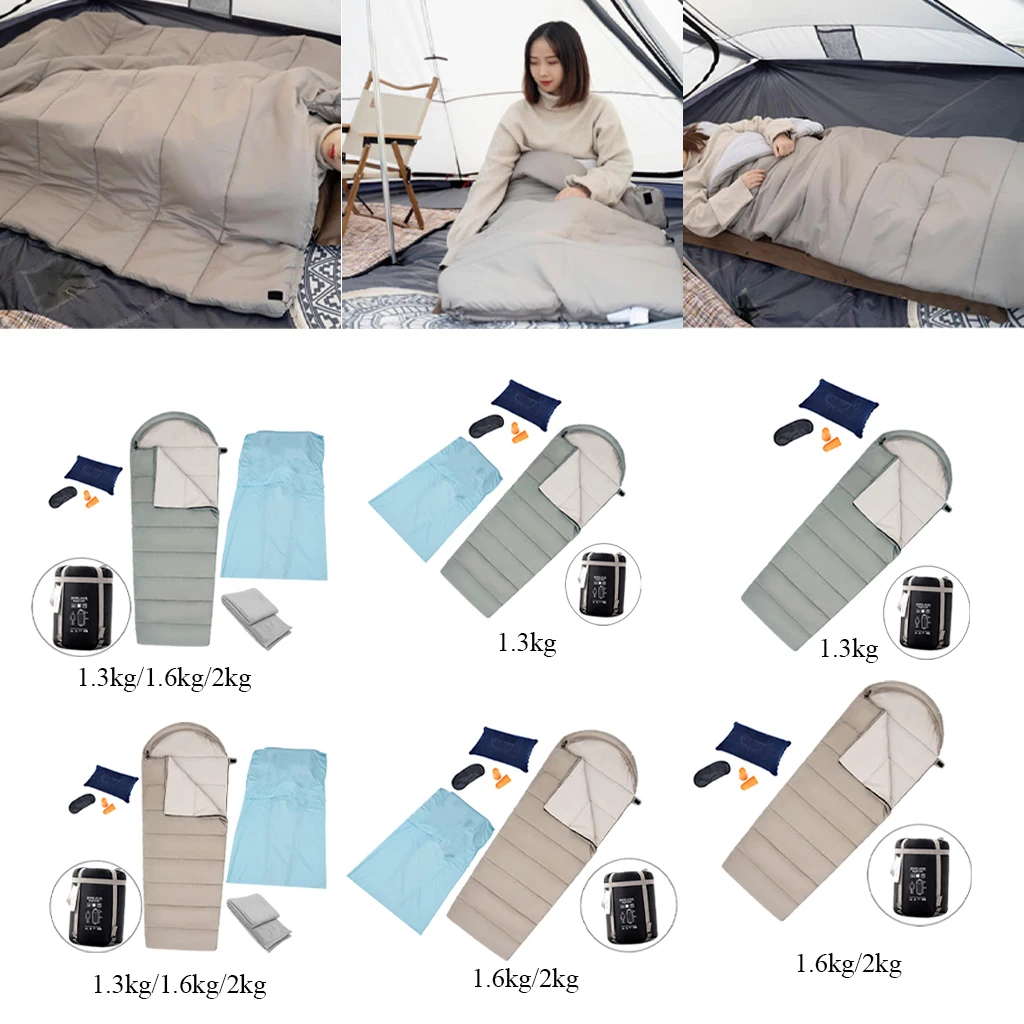 Lightweight Outdoors Down Cotton Sleeping Bag Camping Hiking Backpacking Waterproof Thermal Sleep Bag with Storage Sack
