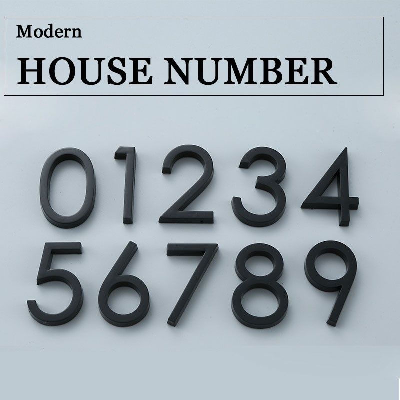 Title 1, 60mm Self Adhesive House Number Sticker For Apa...