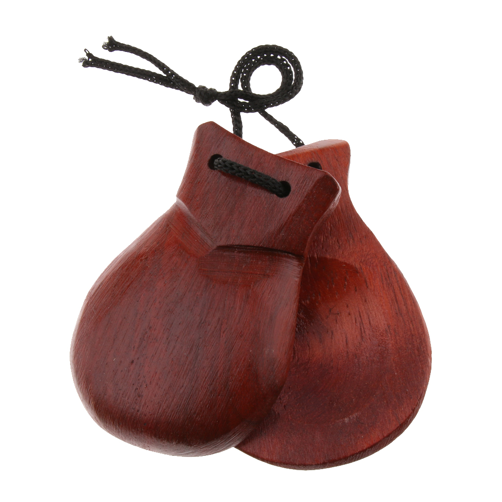 Children Percussion Toys Castanets Brown Chestnuts 8 X 5.5 X 2cm