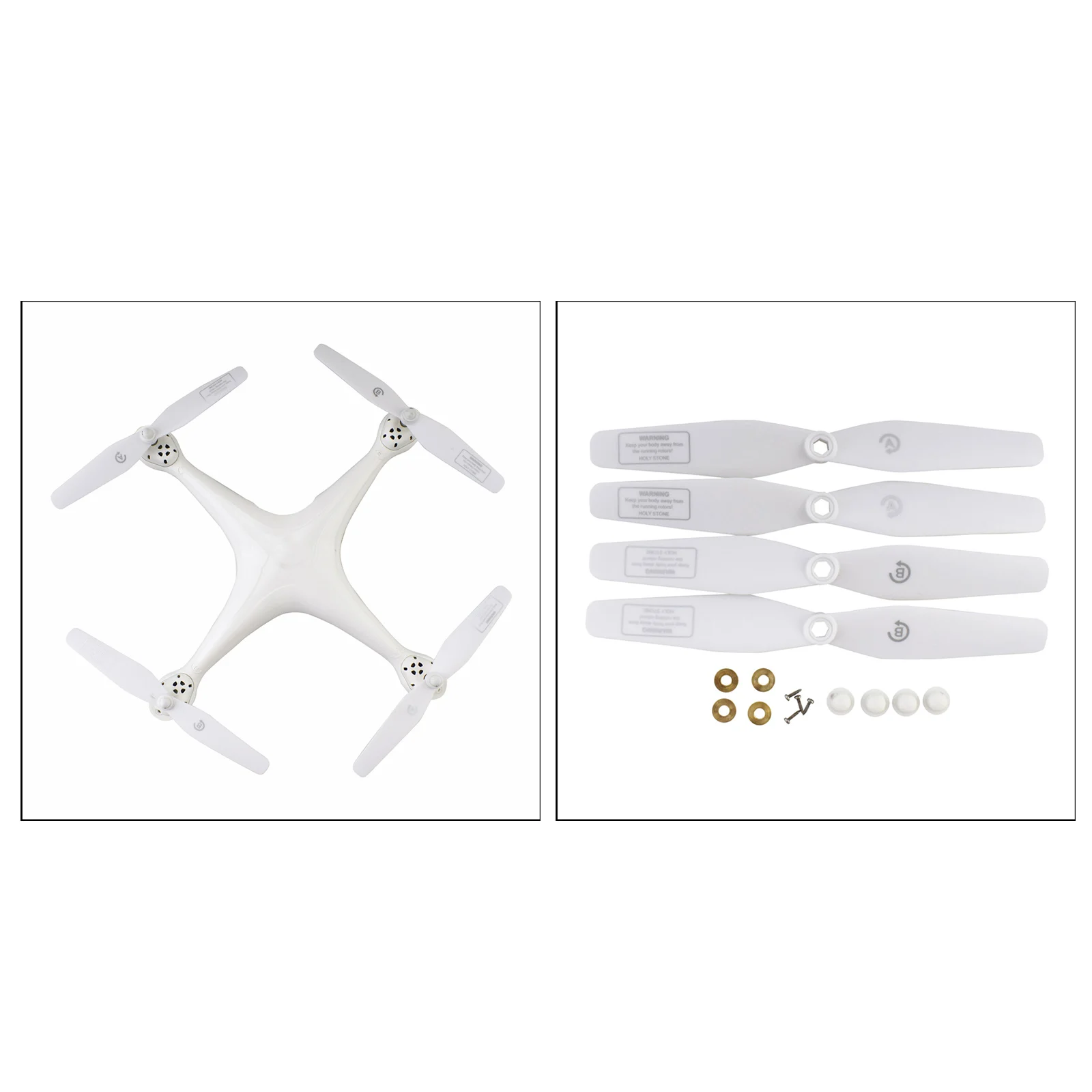 4Pieces Mini Drone Propellers for SJRC S20W S30W T18 H301S T25 HS110D HS110G HS120D Drone Accessory