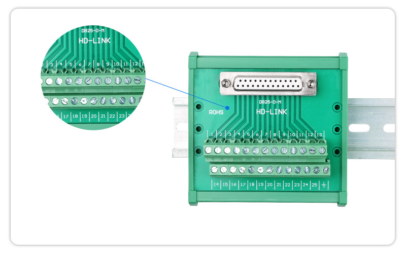 Conector de pino db25 d sub 25,