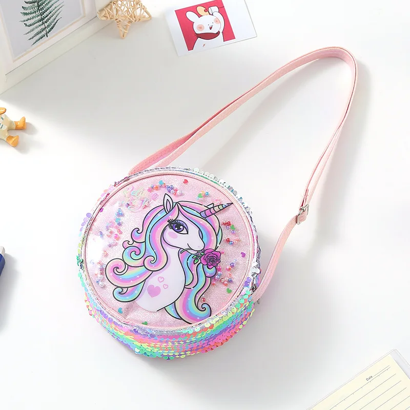 Shiny Unicorn Clutch Bag For Kids
