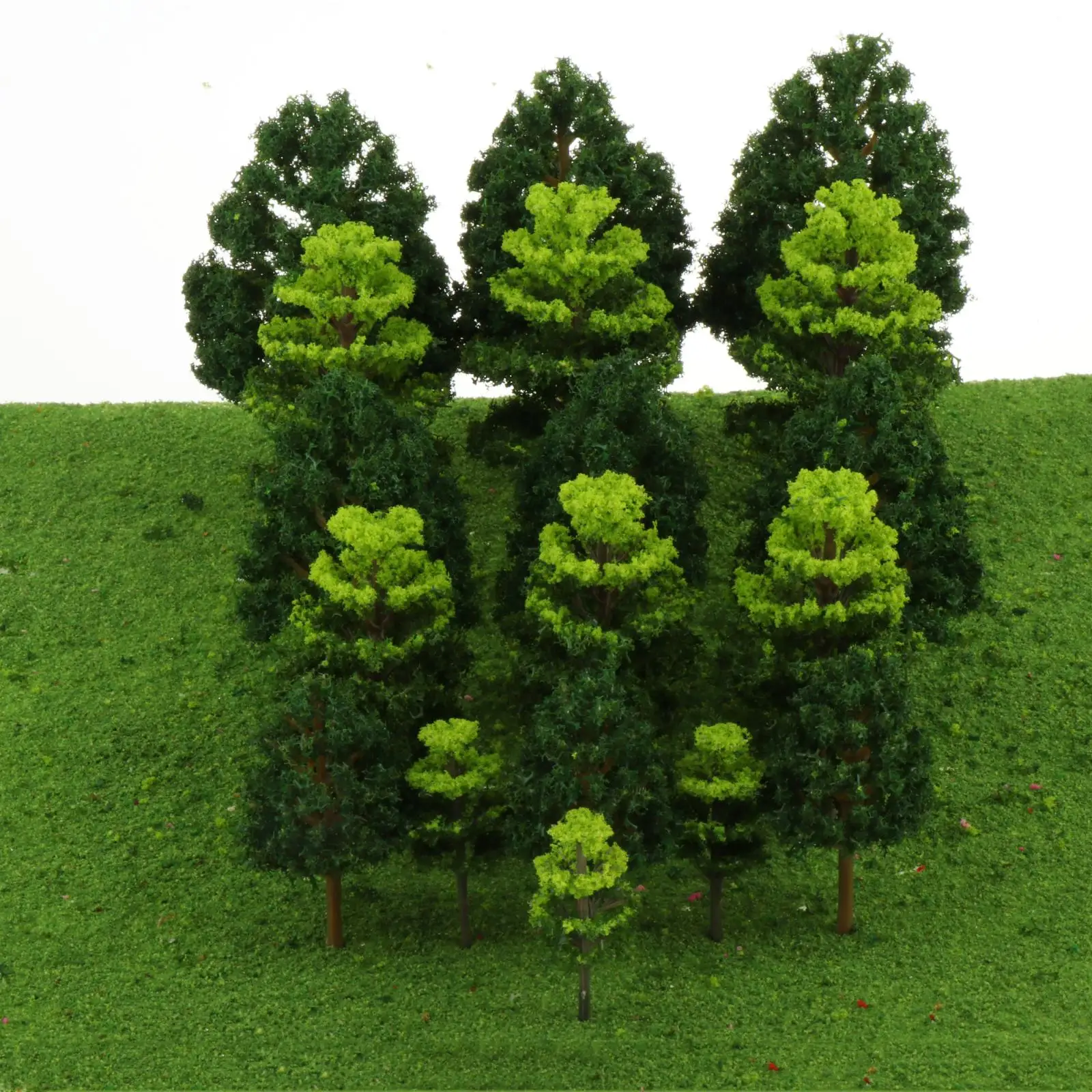 18pcs Model Trees Artificial Tree Train Railroad Scenery Architecture Tree 1:100 Scenery Landscape Models