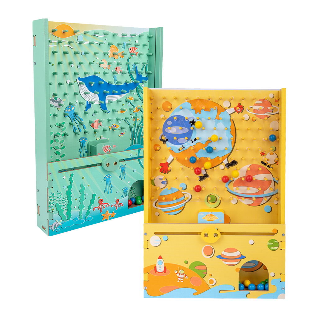 Wooden Catching Bead Games Hand-eye Coordination Toy for Kids Catch Ball Set