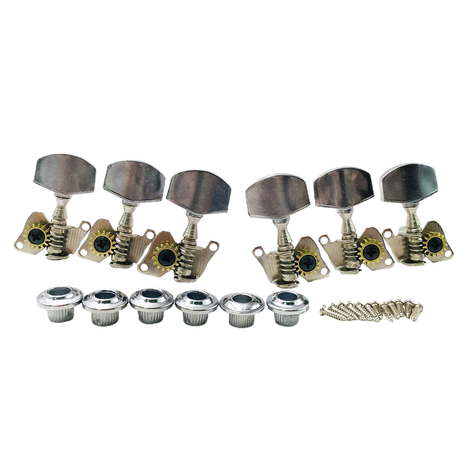 6pc/set Acoustic Guitar Tuning Keys Pegs Open Gear Fine Finish Replacement