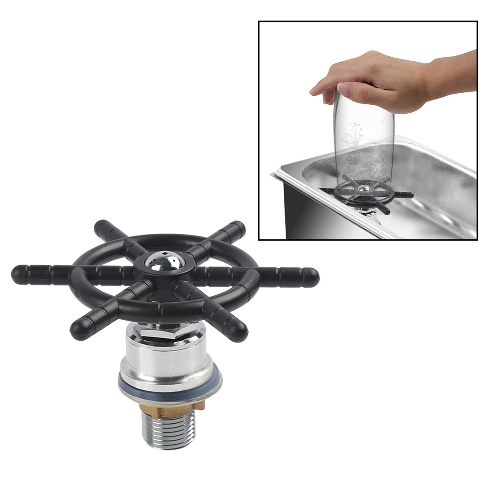 Beer Glass Rinser Washer Bottle Sprayer Steaming Pitcher Washing Accessories