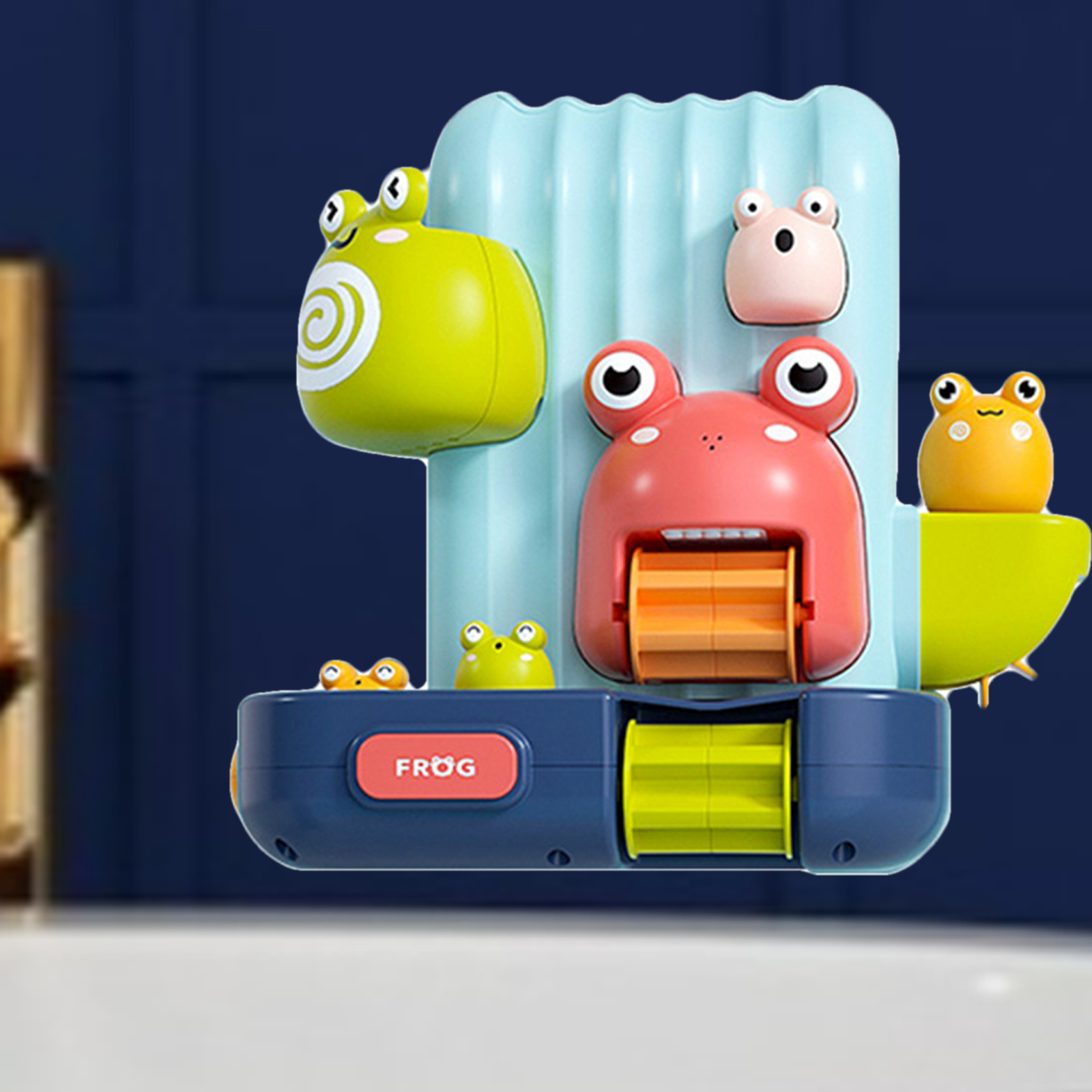 Suction Frog Waterwheel Kids Toddler Pool Funny Sprinkler Bath Toys Boys Girls Preschool Bathing Time Birthday Gift Party Favor