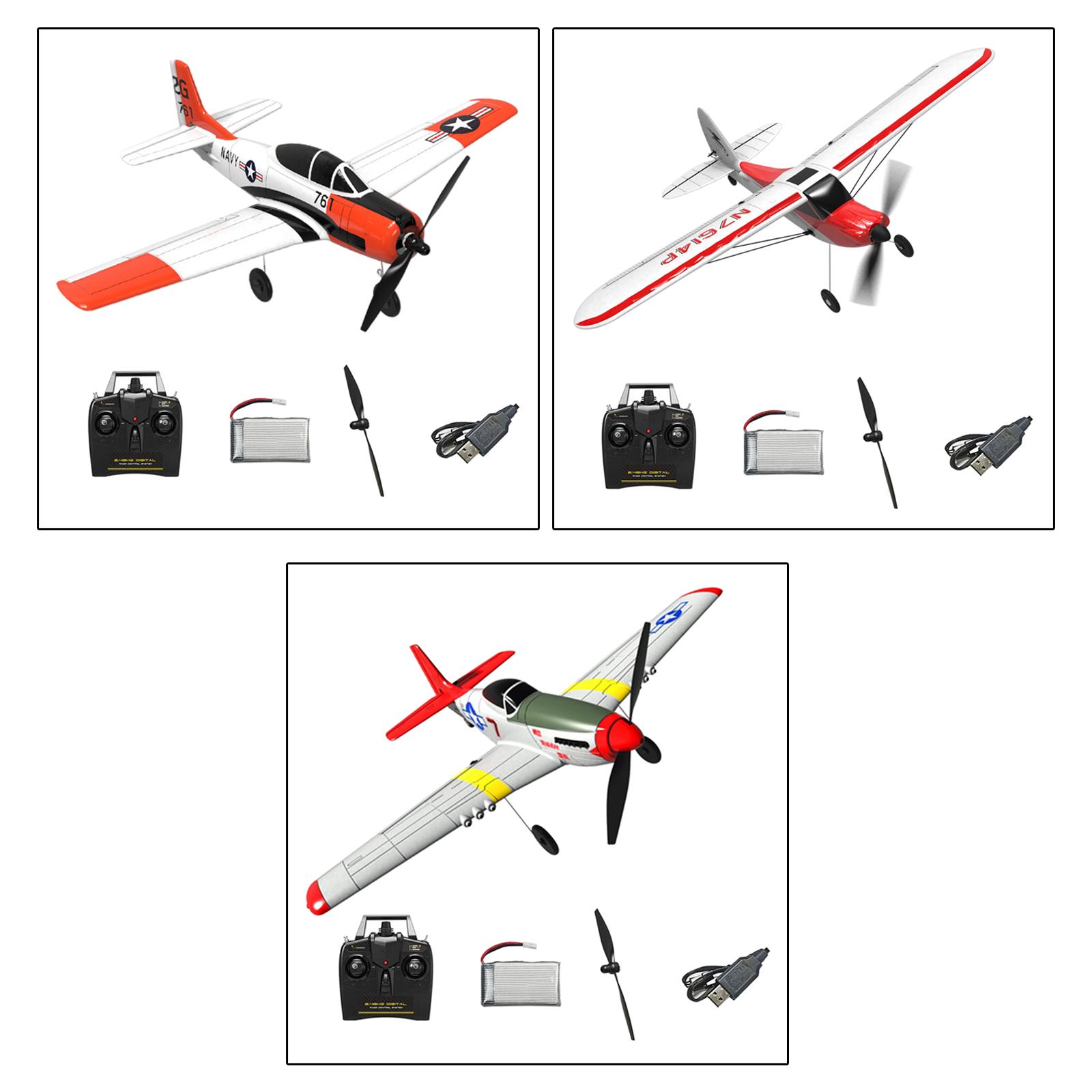 4 Channel RC Airplane 3.7V Model Toys Battery Powered Electric for Outdoor Kids Adults