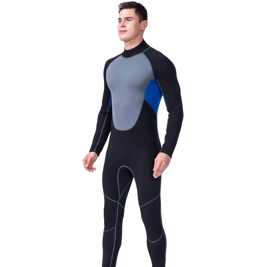 Mens Wetsuit 3mm Neoprene Full Body Diving Suit & Dive Skins for Scuba Snorkeling Swimming Spearfishing & Water Sports